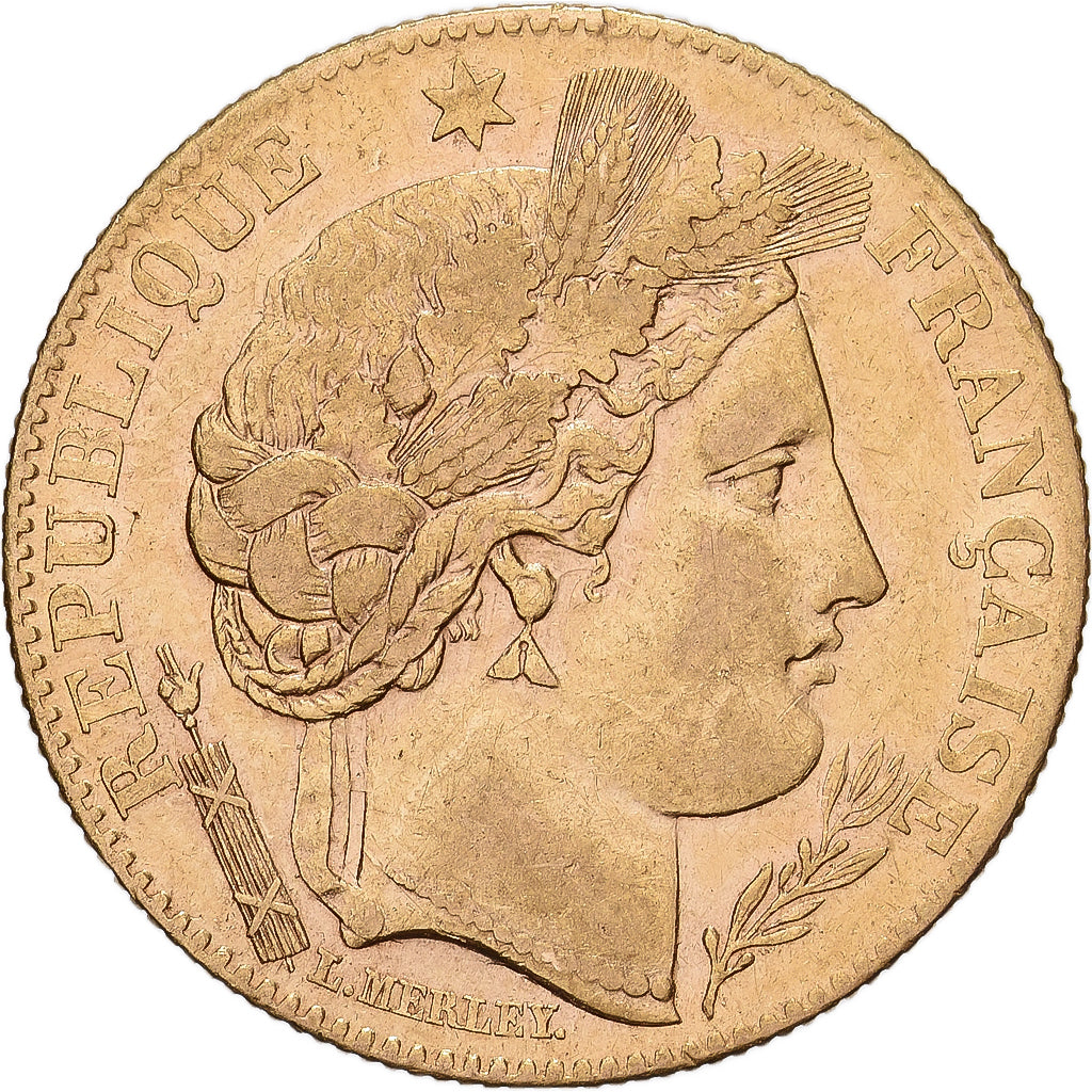 France, 10 Francs, Cérès, 1899, Paris, Gold, AU(50-53), Gadoury:1016, KM:830