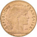 Francia, 10 Francs, Marianne, 1908, Paris, Oro, MBC, Gadoury:1017, KM:846