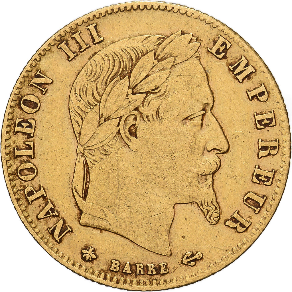 Frankreich, Napoleon III, 5 Francs, 1864, Paris, Gold, SS, Gadoury:1002