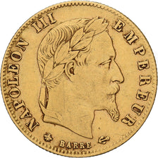 Francia, Napoleon III, 5 Francs, 1864, Paris, Oro, BB, Gadoury:1002, KM:803.1