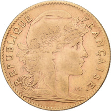 Francia, 10 Francs, Marianne, 1907, Paris, Oro, MBC, Gadoury:1017, KM:846