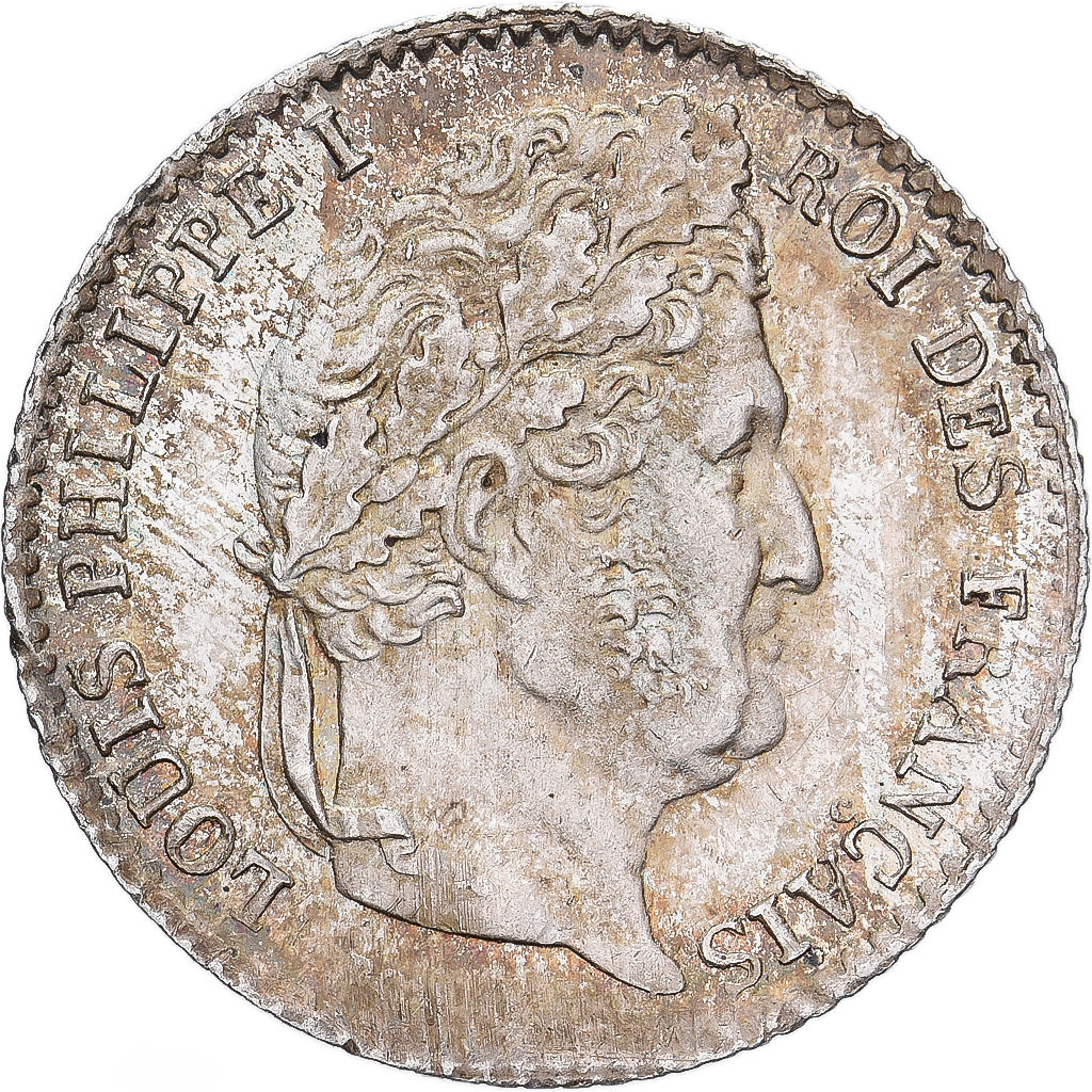 Frankrijk, Louis Philippe I, 1/4 Franc, 1832, Paris, Zilver, PR, Gadoury:355