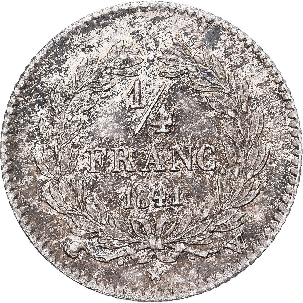 Francia, Louis Philippe I, 1/4 Franc, 1841, Lille, Plata, EBC, Gadoury:355