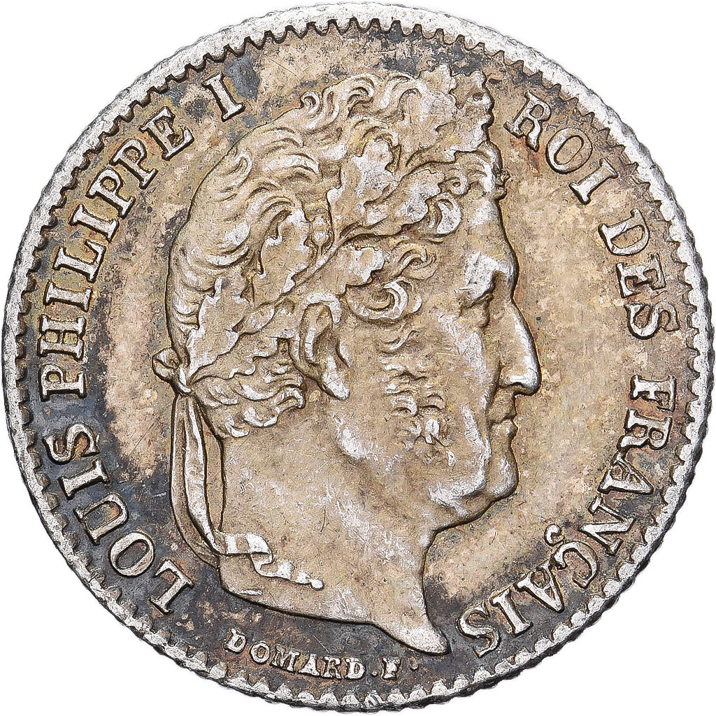 Francia, Louis Philippe I, 1/4 Franc, 1834, Paris, Plata, EBC, Gadoury:355