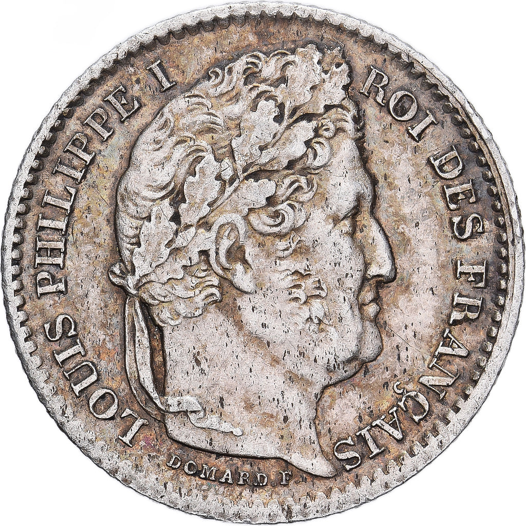 France, Louis Philippe I, 25 Centimes, 1845, Rouen, Silver, AU(55-58)