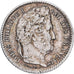 France, Louis Philippe I, 25 Centimes, 1845, Rouen, Silver, AU(55-58)