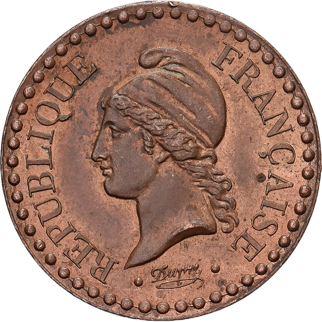 Frankrijk, Centime, Dupré, 1848, Paris, Bronzen, PR+, Gadoury:84, KM:754