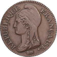 Frankrijk, 5 Centimes, Dupré, 1792 / AN 4, Paris, Bronzen, ZF+, Gadoury:124