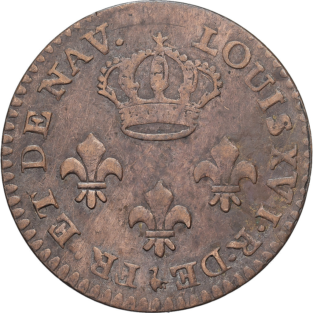 Franse koloniën, Louis XVI, 2 Sous, Colonie de Cayenne, 1789, Paris, Billon