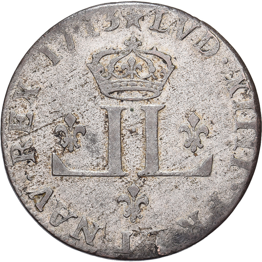 França, Louis XIV, XXX Deniers aux 2 L couronnés, 1713, Lyon