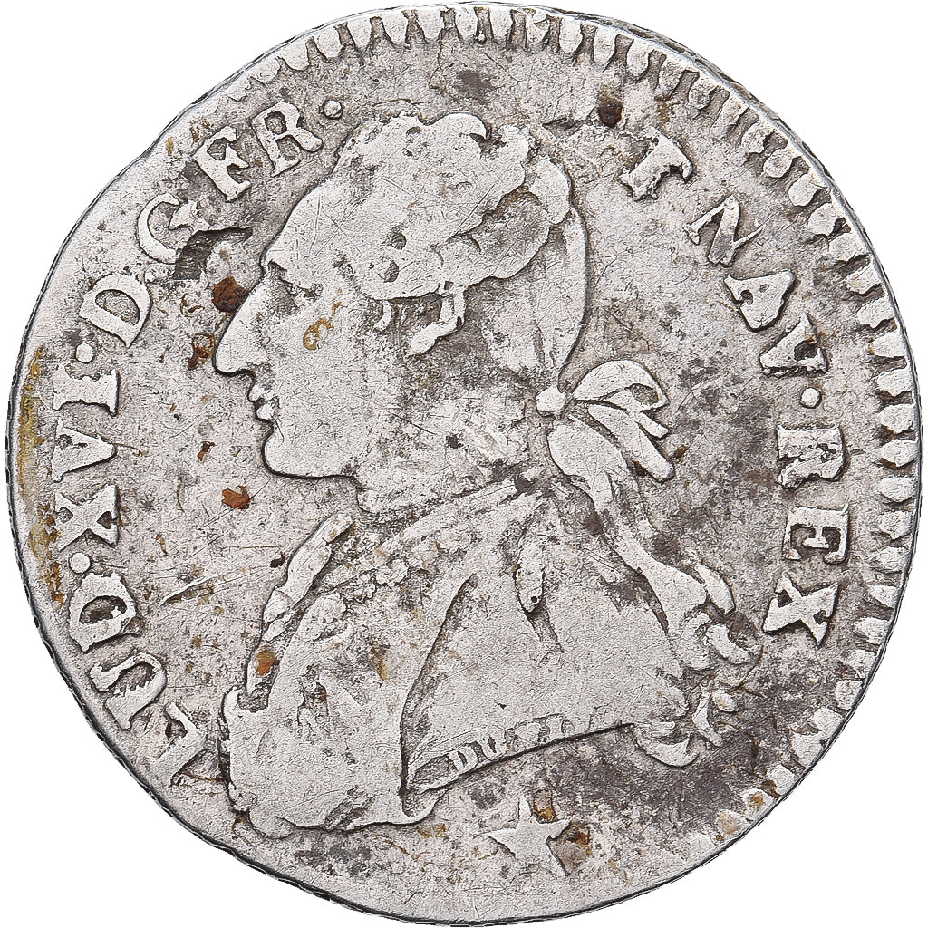 Francja, Louis XVI, 12 Sols, 1/10 ECU, 1/10 Écu, 1788, Marseille, Srebro