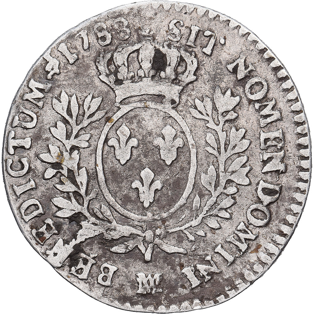 Francja, Louis XVI, 12 Sols, 1/10 ECU, 1/10 Écu, 1788, Marseille, Srebro