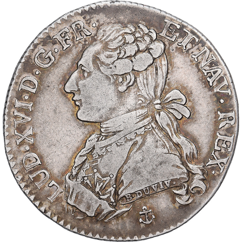 France, Louis XVI, 24 Sols, 1/5 ECU, 1788, La Rochelle, Silver