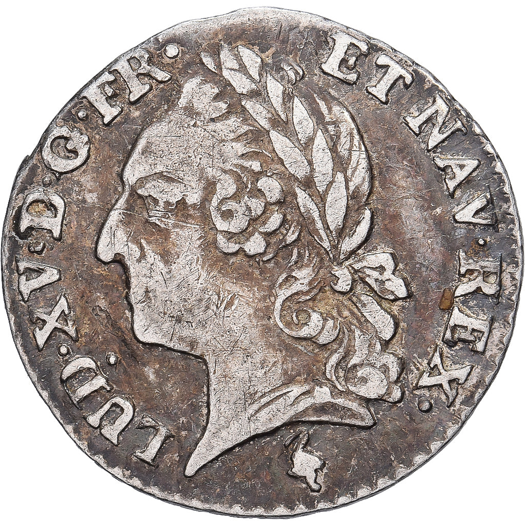 Francja, Louis XV, 6 Sols, 1/20 Écu à la vieille tête (6 sols)