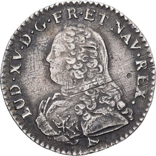 France, Louis XV, 1/10 Écu aux branches d'olivier, 1726, Limoges, Rare, Silver