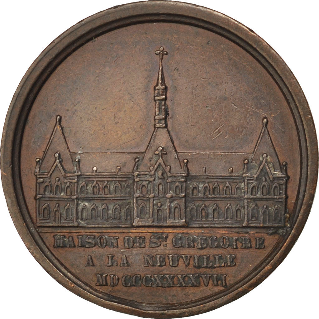 Francia, medaglia, Louis Philippe I, 1847, Rame, Gayrard, SPL-