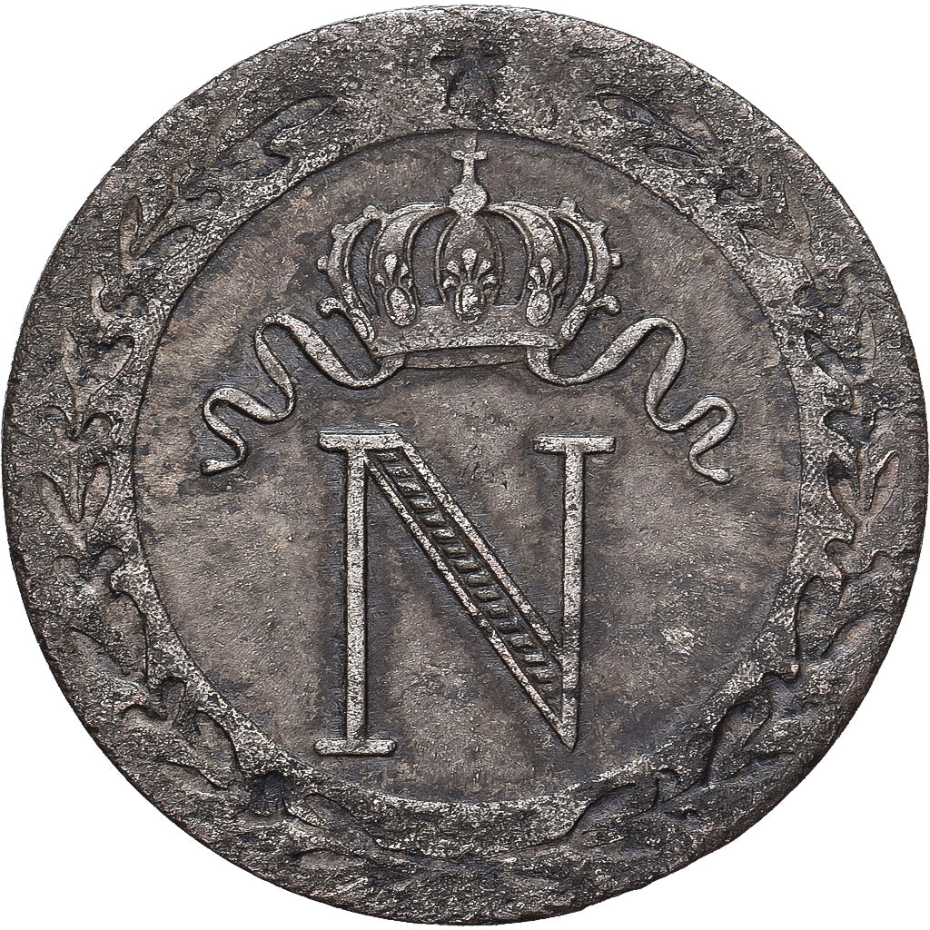 Francja, Napoleon I, 10 Centimes, 1809, Paris, Bilon, EF(40-45), Gadoury:190