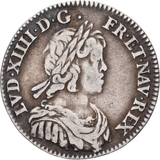Francia, Louis XIV, 10 Sols, 1/12 Écu à la mèche courte, 1644