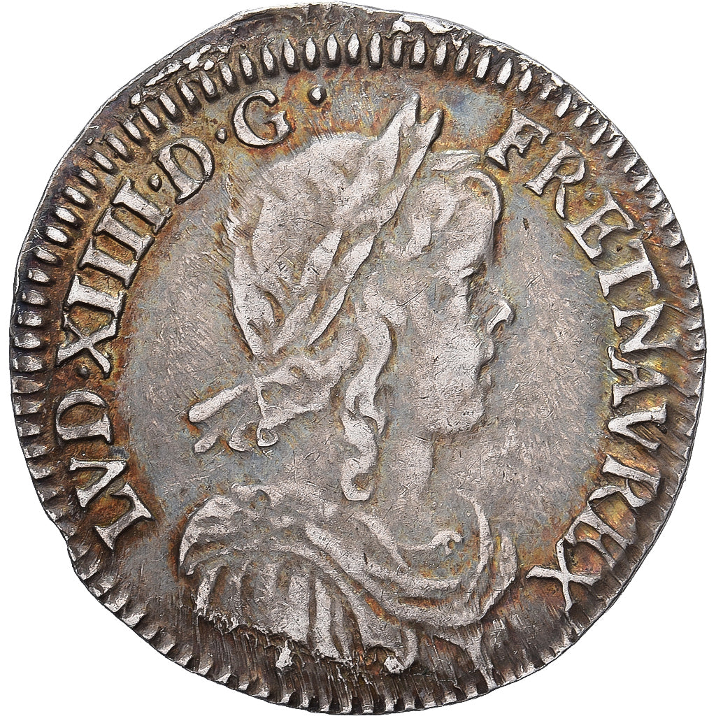 França, Louis XIV, 10 Sols, 1/12 Écu à la mèche longue, 1658, Aix