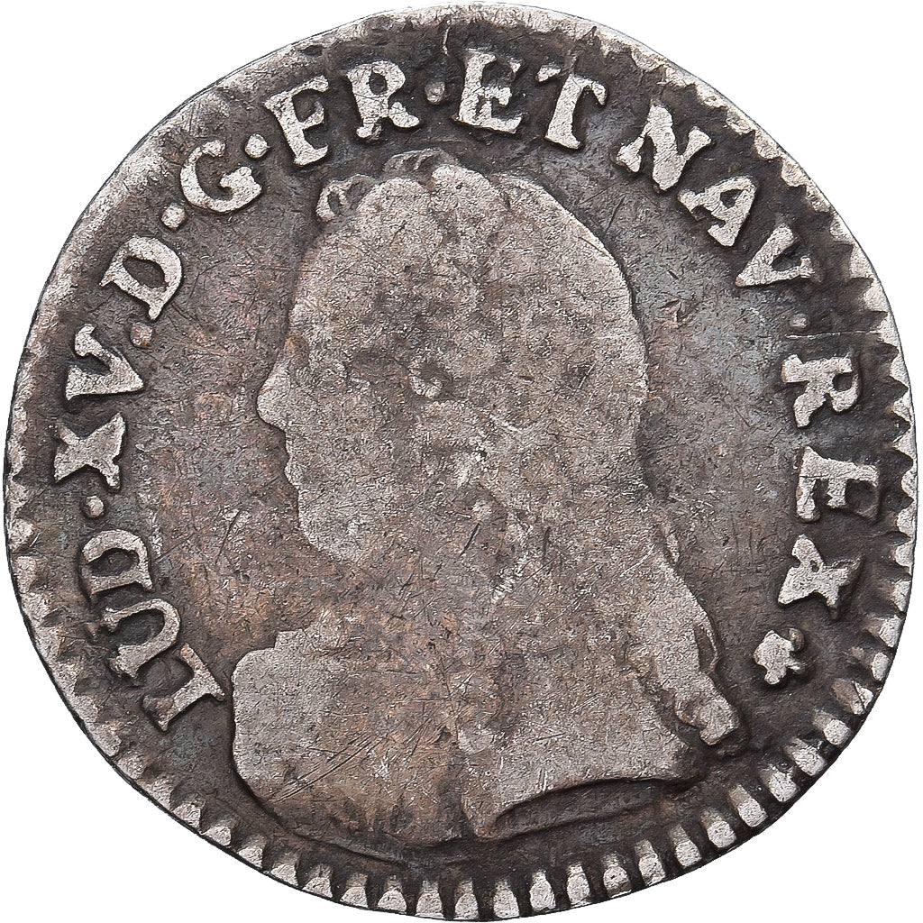 France, Louis XV, 6 Sols, 1/20 Écu  aux branches d'olivier (6 sols)