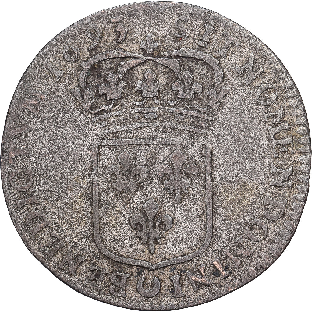 Francja, Louis XIV, Sol de 15 deniers ou quinzain, 1693, Paris