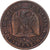 Francia, Napoleon III, Centime, 1857, Lille, Bronce, BC+, Gadoury:86, KM:775.7