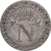 Francja, Napoleon I, 10 Centimes, 1808, Paris, Bilon, VF(30-35), Gadoury:190