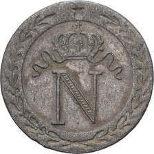 France, Napoleon I, 10 Centimes, 1808, Paris, Billon, VF(30-35), Gadoury:190