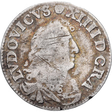 France, Louis XIV, 4 Sols, 4 Sols dits « des Traitants », 1675, Vimy