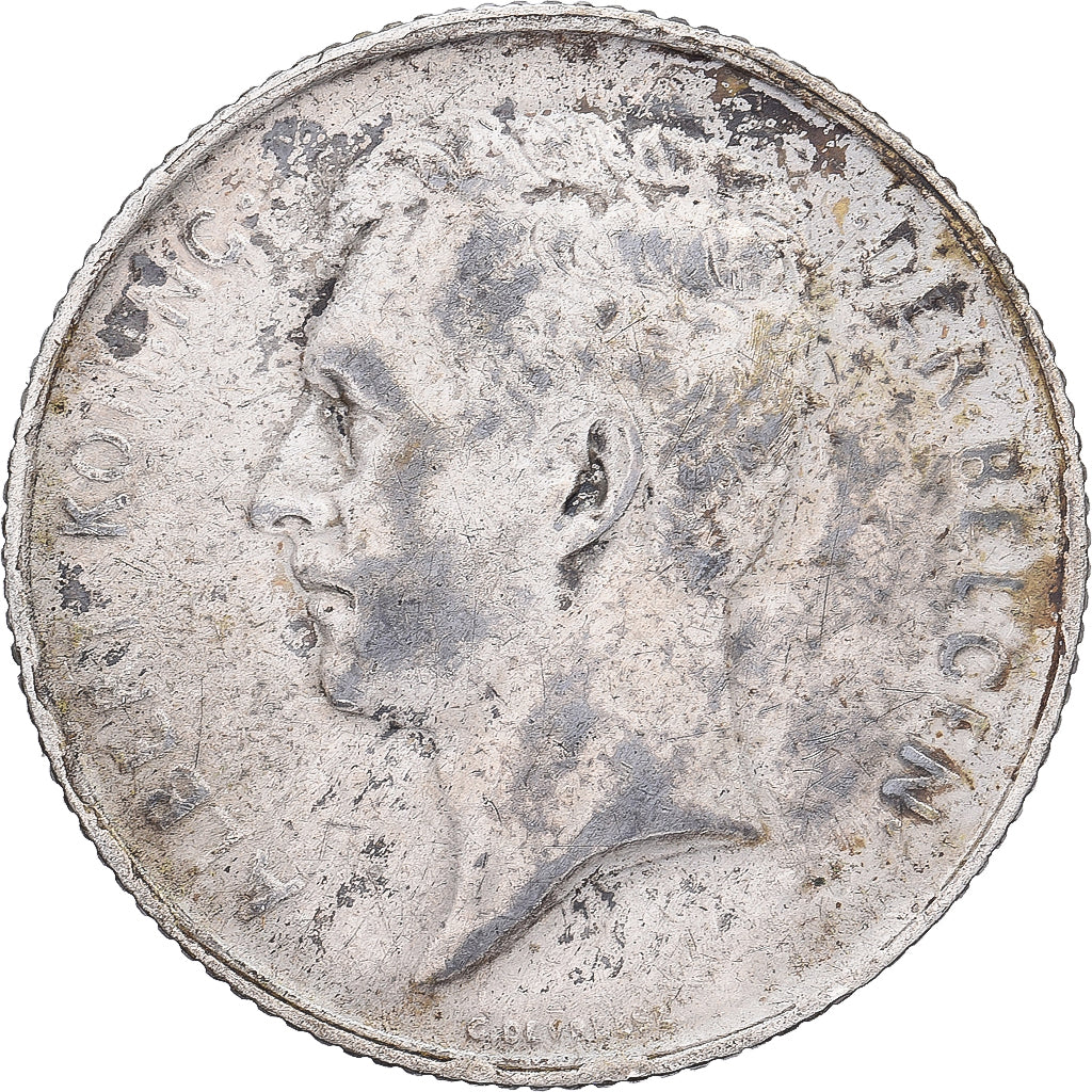Belgium, Albert I, Franc, 1911, Brussels, Silver, VF(30-35), KM:73.1