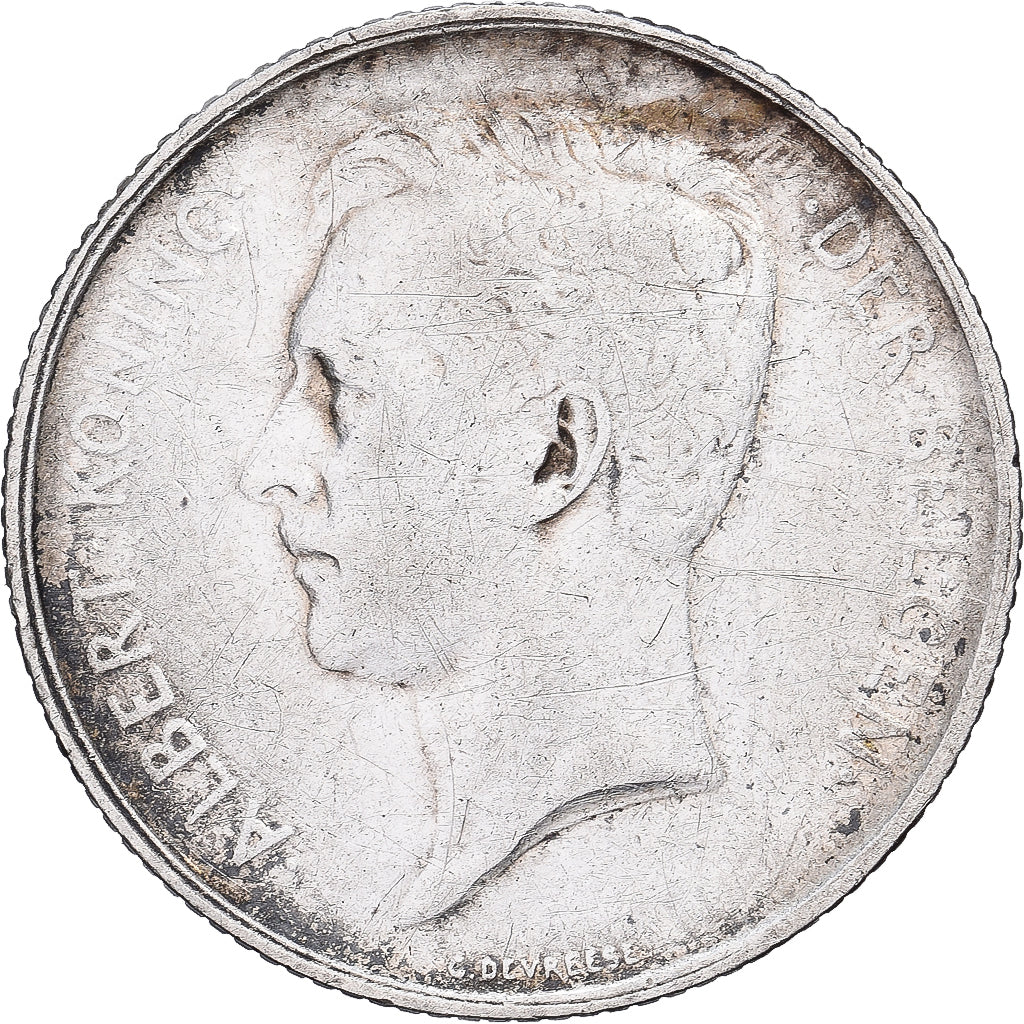 Belgium, Albert I, Franc, 1912, Brussels, Silver, VF(30-35), KM:73.1