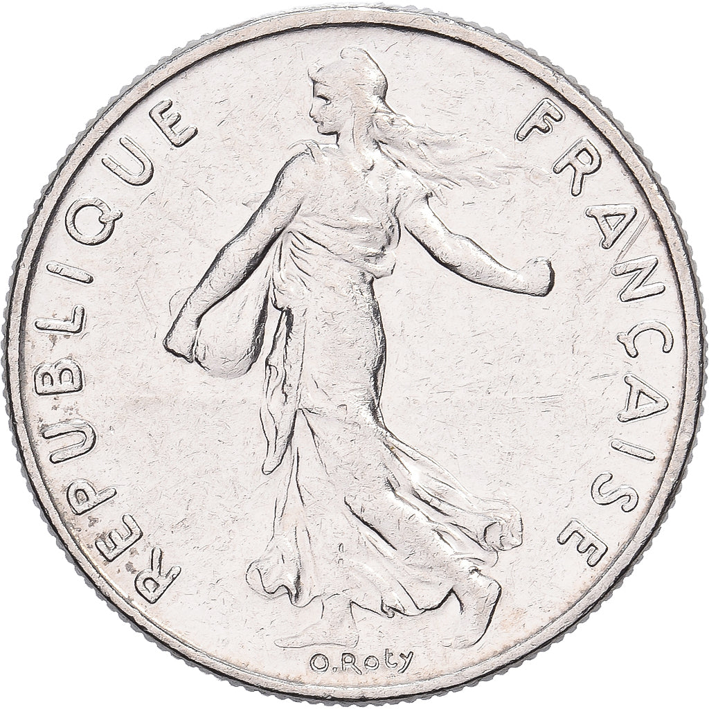 France, 1/2 Franc, Semeuse, 1993, Paris, Nickel, EF(40-45), Gadoury:429