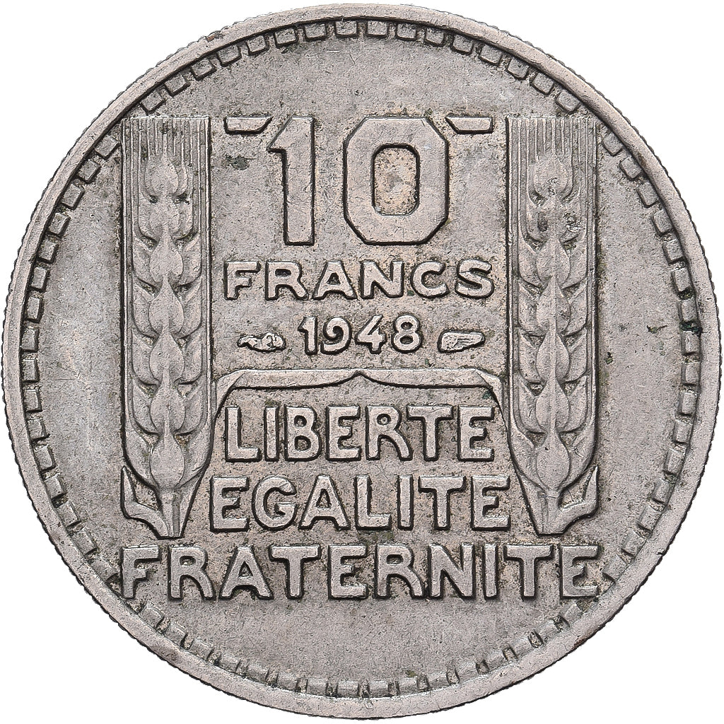 France, 10 Francs, Turin, 1948, Paris, Cupro-nickel, TTB, Gadoury:811, KM:909.1