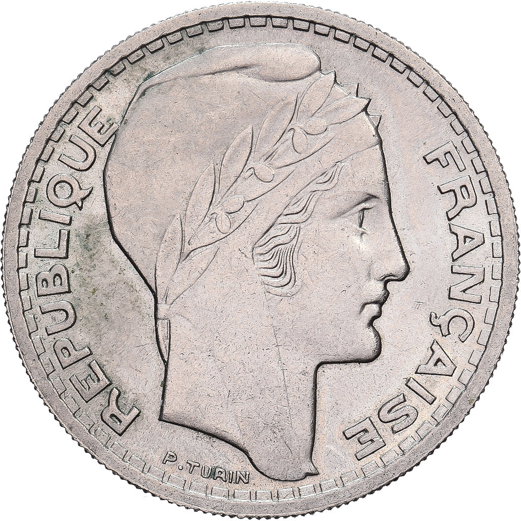 France, 10 Francs, Turin, 1947, Beaumont - Le Roger, Cupro-nickel, SUP