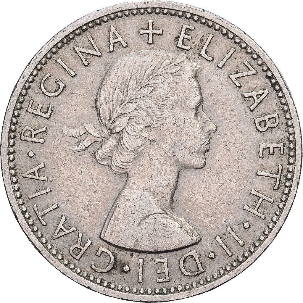 Gran Bretaña, Elizabeth II, Florin, Two Shillings, 1960, Cobre - níquel, MBC