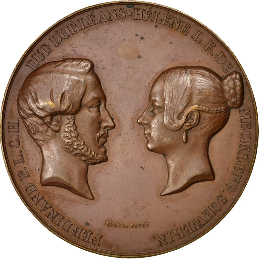 Francia, medalla, Louis Philippe I, 1838, Bronce, Borrel, MBC+