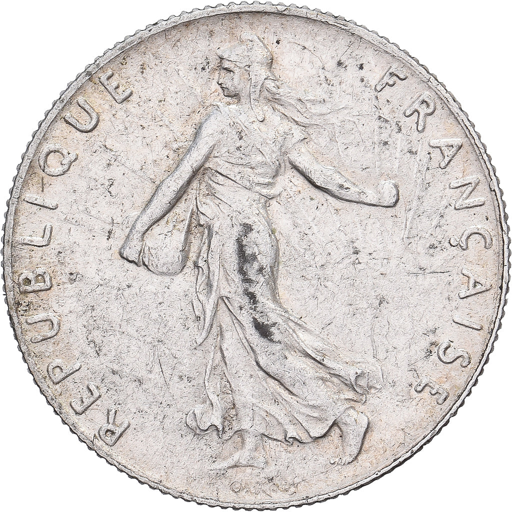 France, 50 Centimes, Semeuse, 1913, Paris, Silver, AU(50-53), Gadoury:420