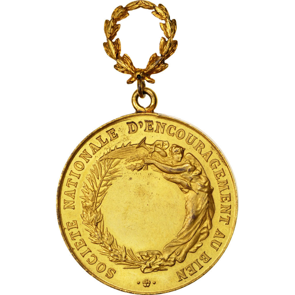 France, Medal, French Third Republic, Vermeil, AU(55-58)