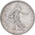 France, Franc, Semeuse, 1917, Paris, Silver, EF(40-45), Gadoury:467, KM:844.1
