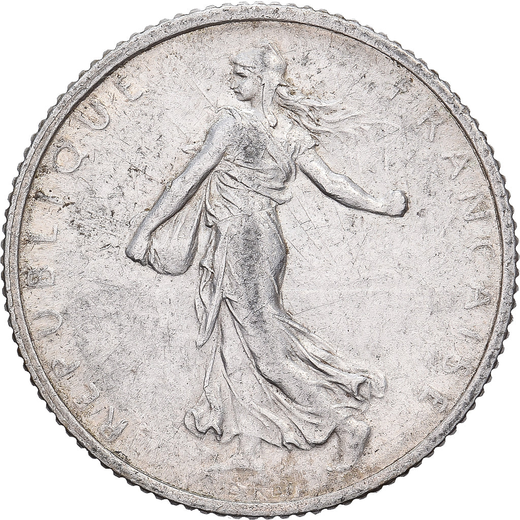 Francia, Franc, Semeuse, 1915, Paris, Plata, MBC+, Gadoury:467, KM:844.1