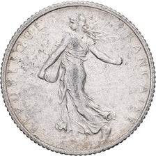 France, Franc, Semeuse, 1915, Paris, Silver, AU(50-53), Gadoury:467, KM:844.1