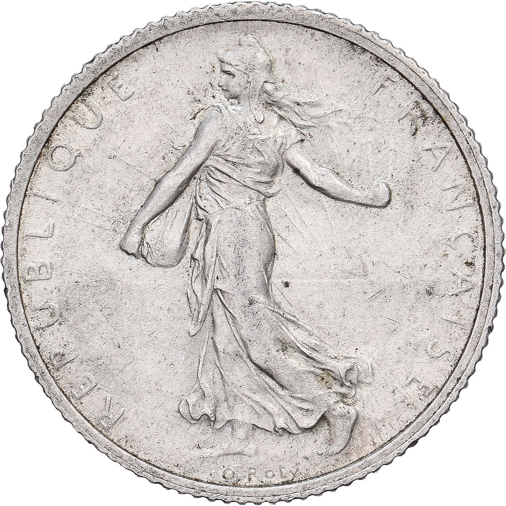 Francja, Franc, Semeuse, 1916, Paris, Srebro, EF(40-45), Gadoury:467, KM:844.1
