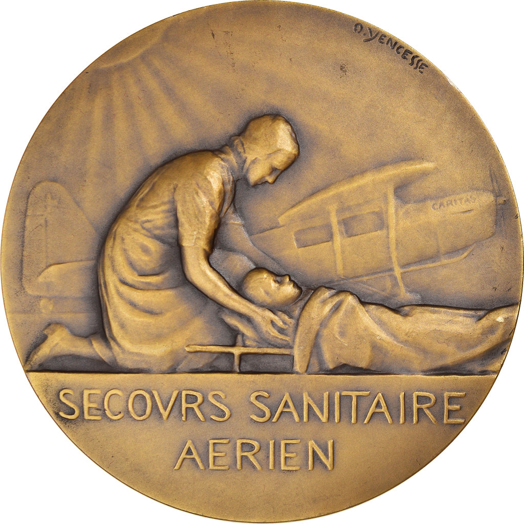 Frankreich, Medaille, Secours Sanitaire Aérien, Ville de Dijon, Aviation, Ovide
