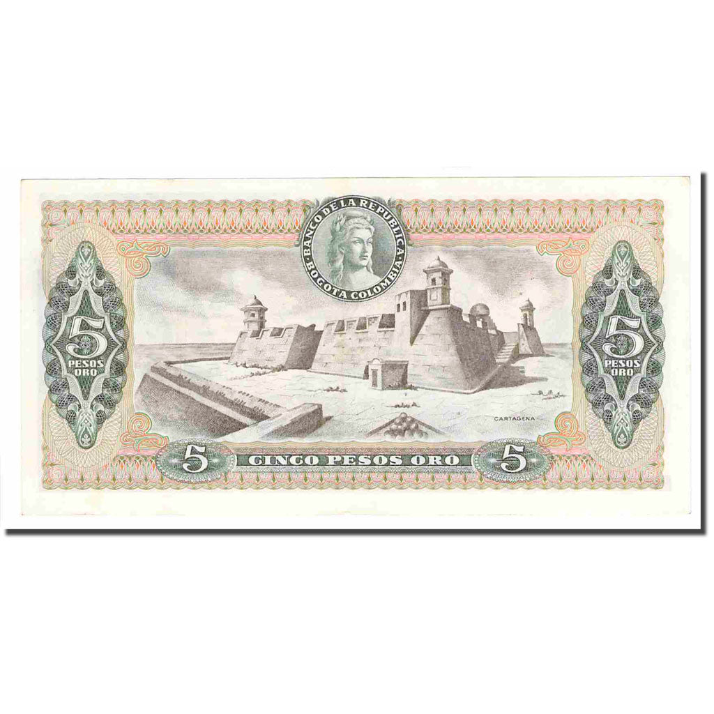 Banknot, Colombia, 5 Pesos Oro, 1979, 1979-04-01, KM:406f, AU(55-58)