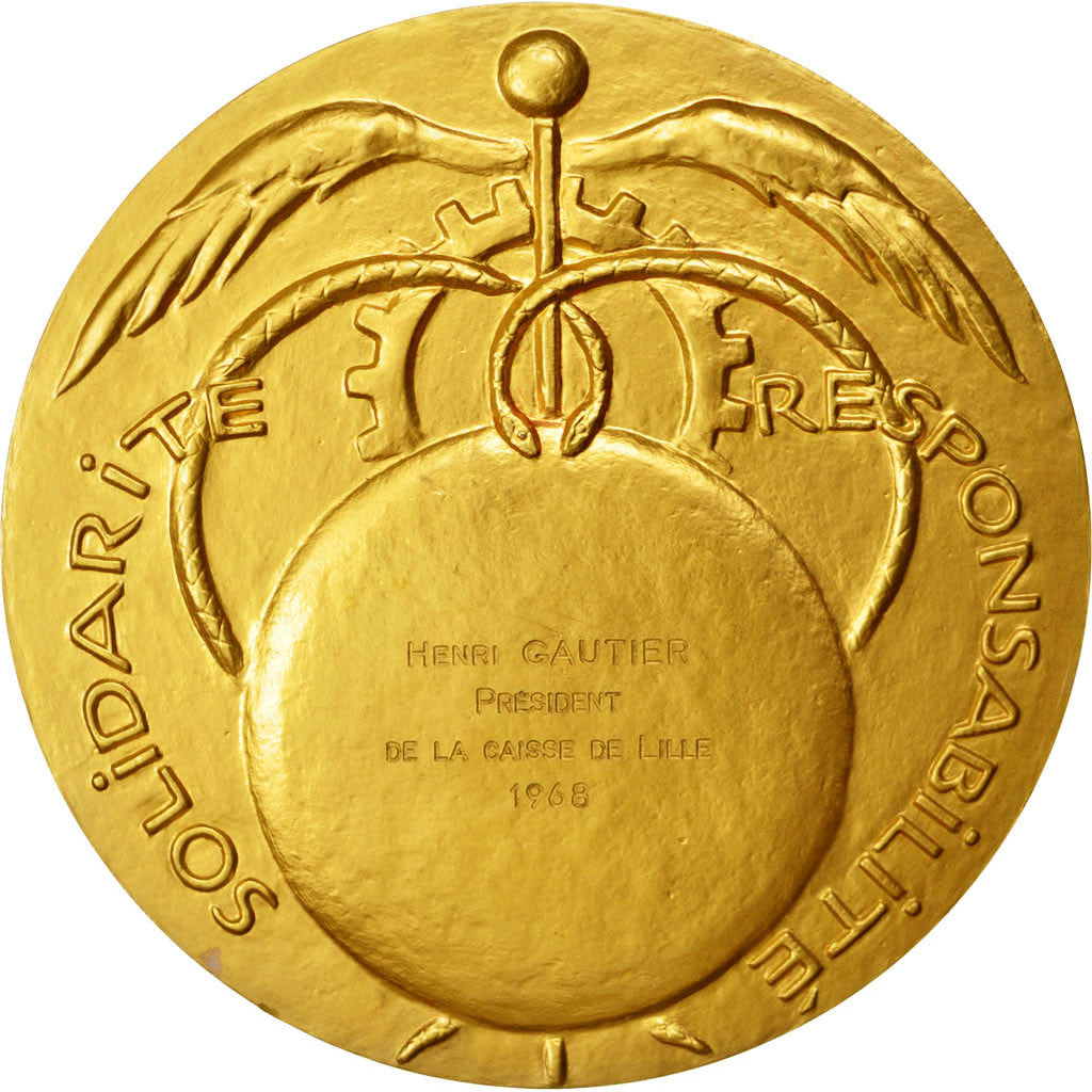 Frankreich, Medaille, French Fifth Republic, 1968, Bronze, VZ+
