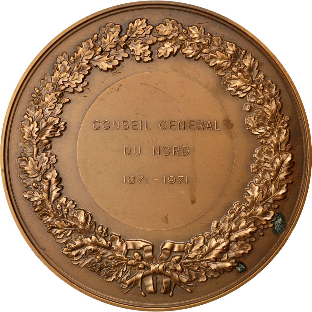 Frankreich, Medaille, French Fifth Republic, 1971, Bronze, Moore, VZ