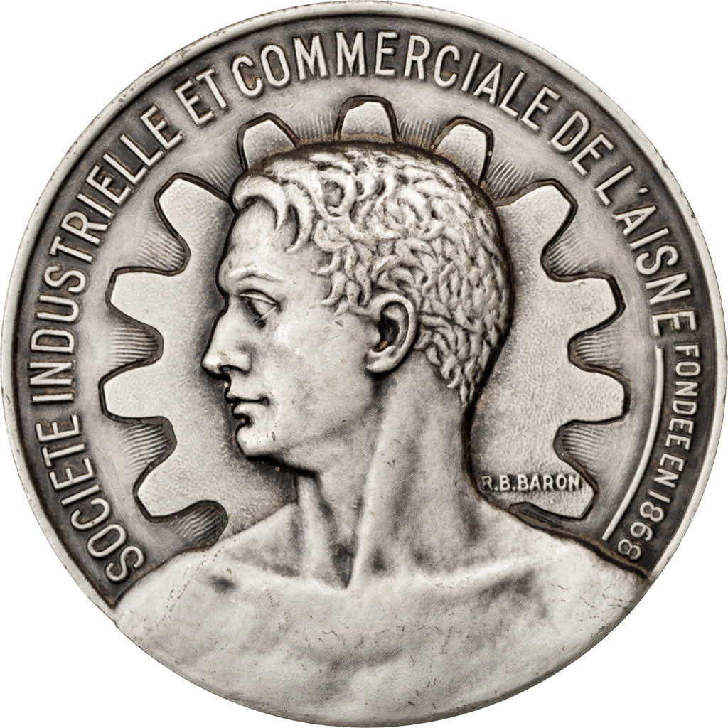 Francja, medal, Piąta Republika Francuska, 1970, Brązowy, Baron, AU(55-58)