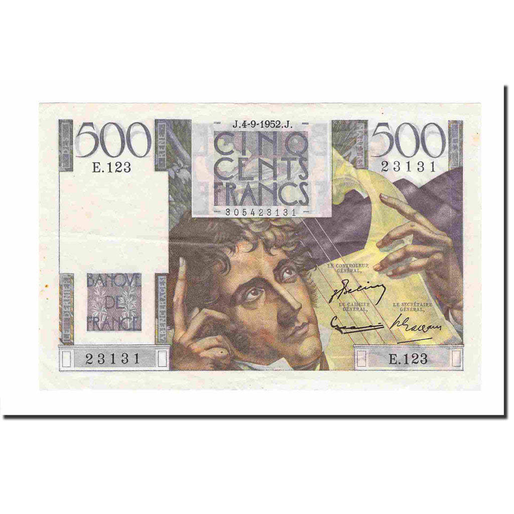 Francia, 500 Francs, Chateaubriand, 1952, 1952-09-04, SPL-, Fayette:34.10