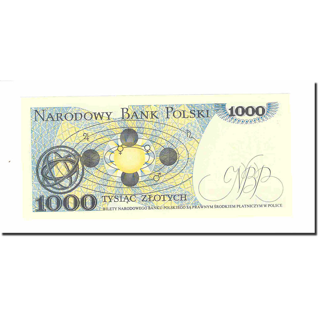 Nota, Polónia, 1000 Zlotych, 1982, 1982-06-01, KM:146c, UNC(60-62)