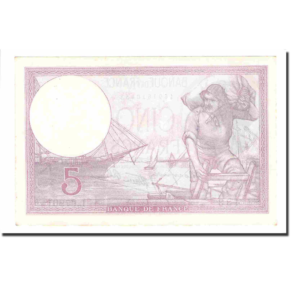 Frankrijk, 5 Francs, Violet, 1940, 1940-12-26, SPL, Fayette:4.18, KM:83